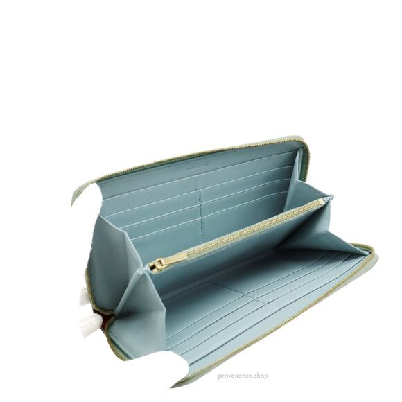 🔴 Celine Multifunction Zip Wallet - Sky Blue/Red - Picture 6 of 7